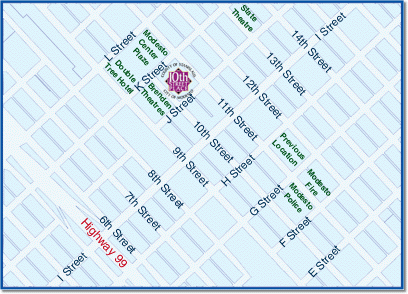 10th Street Place Area Map