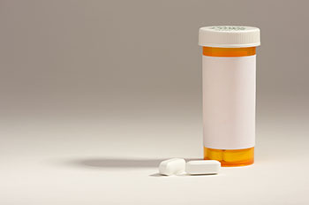 Prescription bottle and pills