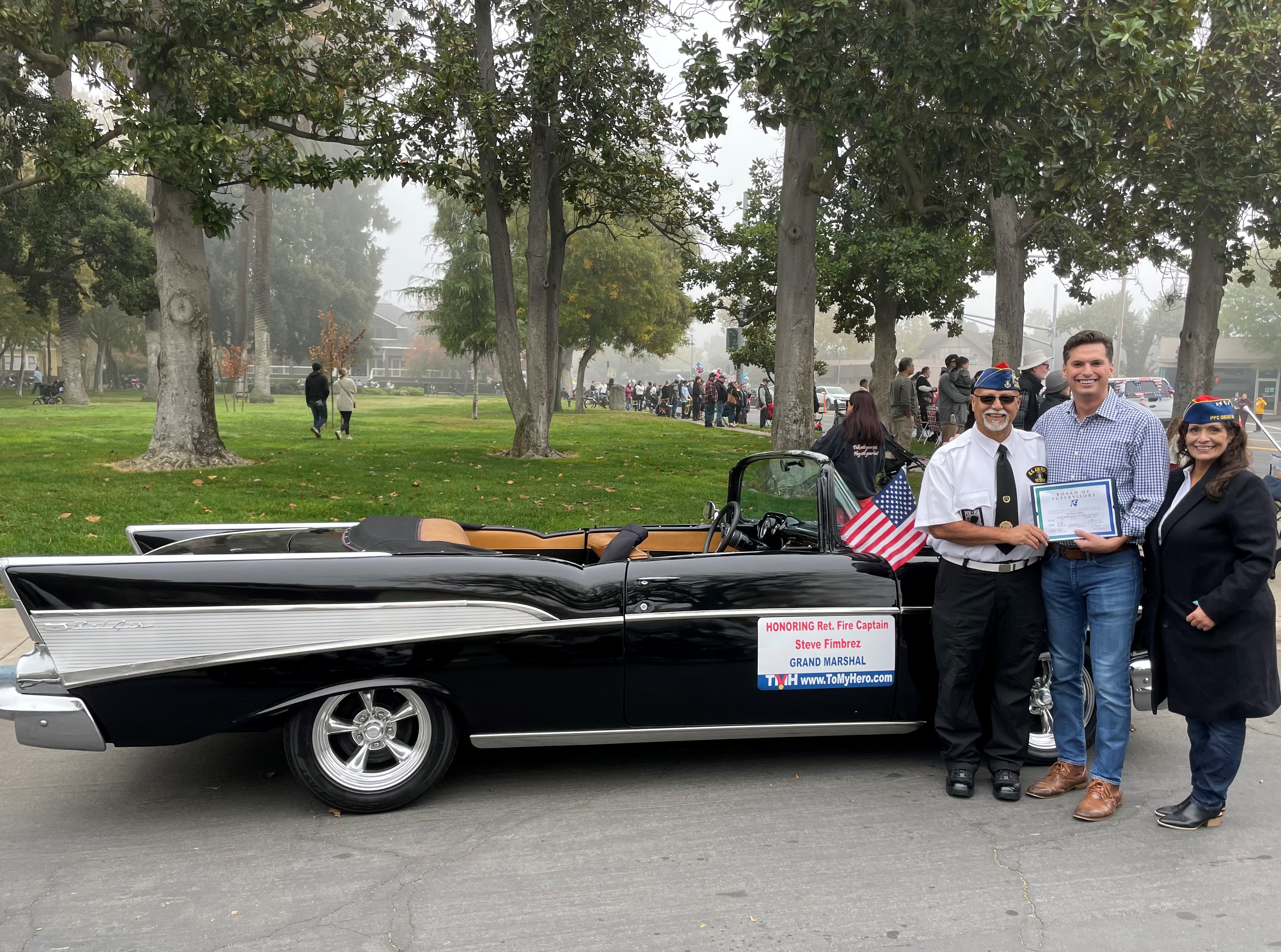 Channce Condit at the Modesto Veterans Day Parade in 2021
