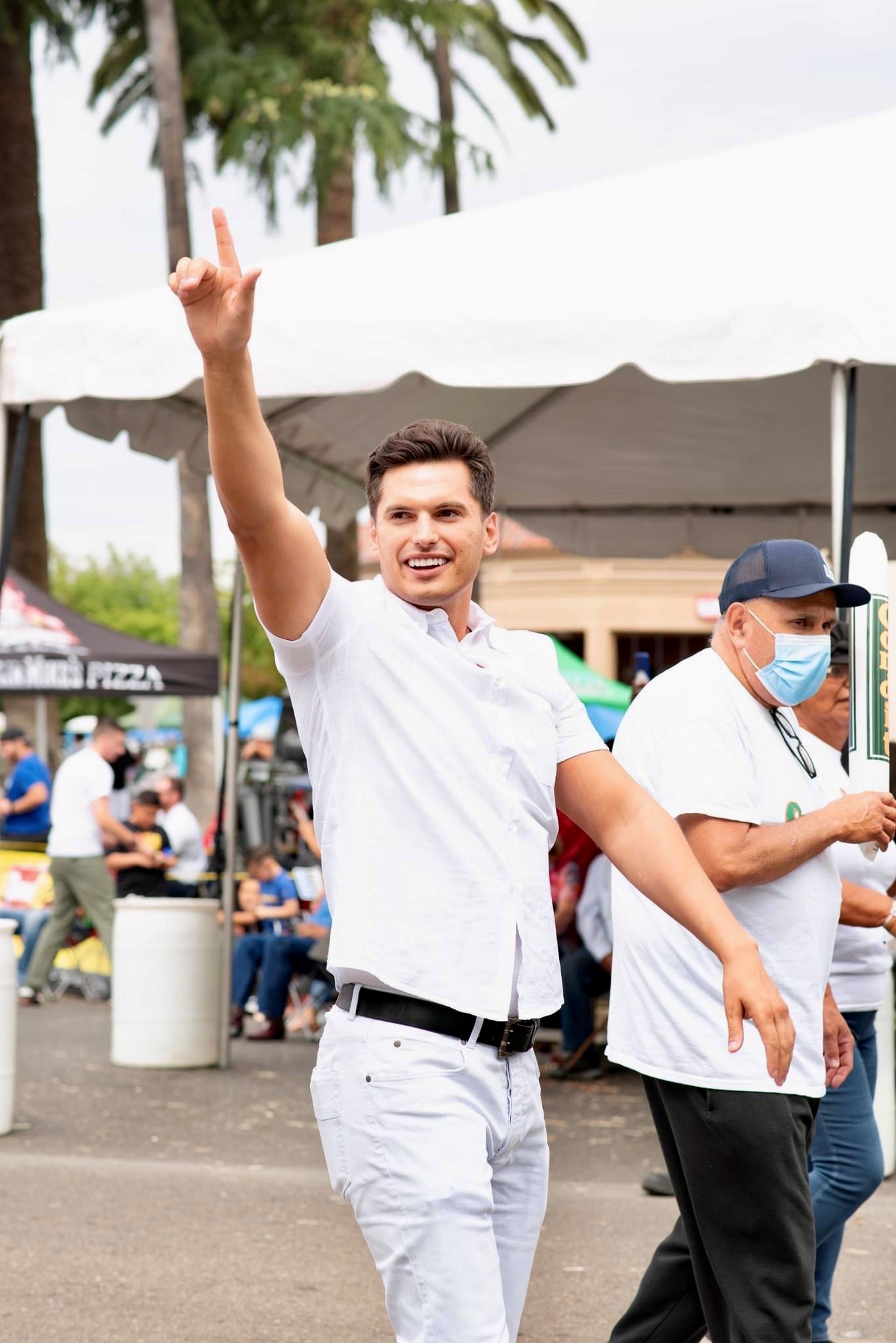 Channce Condit walking in the Patterson Apricot Fiesta Parade in 2022