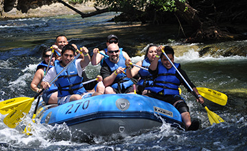 Rafting on the scenic Stanislaus River - Photo by Sunshine Rafting
