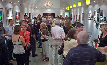 Evening art reception at the Chartreuse Muse